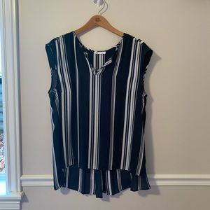 Blue and white Blouse